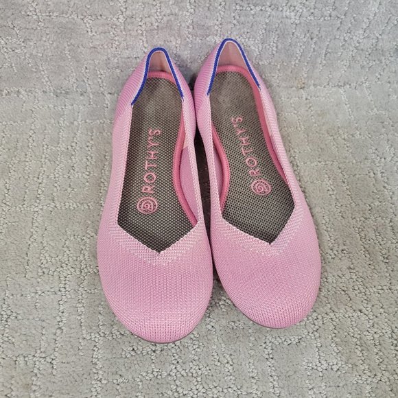 ROTHY’S The Flat Women's Size US 6 Begonia Pink Round Toe Slip On Ballet Shoes - Picture 1 of 9